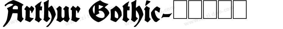 Arthur Gothic字体转换